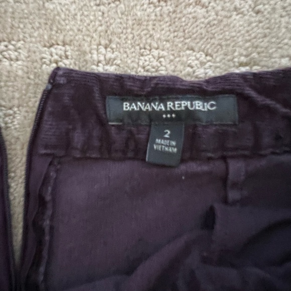 Dark Purple Corduroy Banana Republic Mini Skirt - Picture 4 of 4